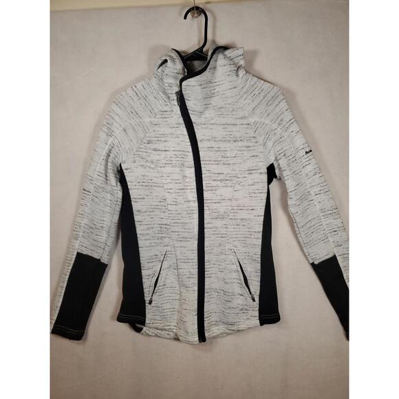Avalanche fleece jacket Full zip Women's  Small Black/White Hoodie soft shell - Picture 1 of 9